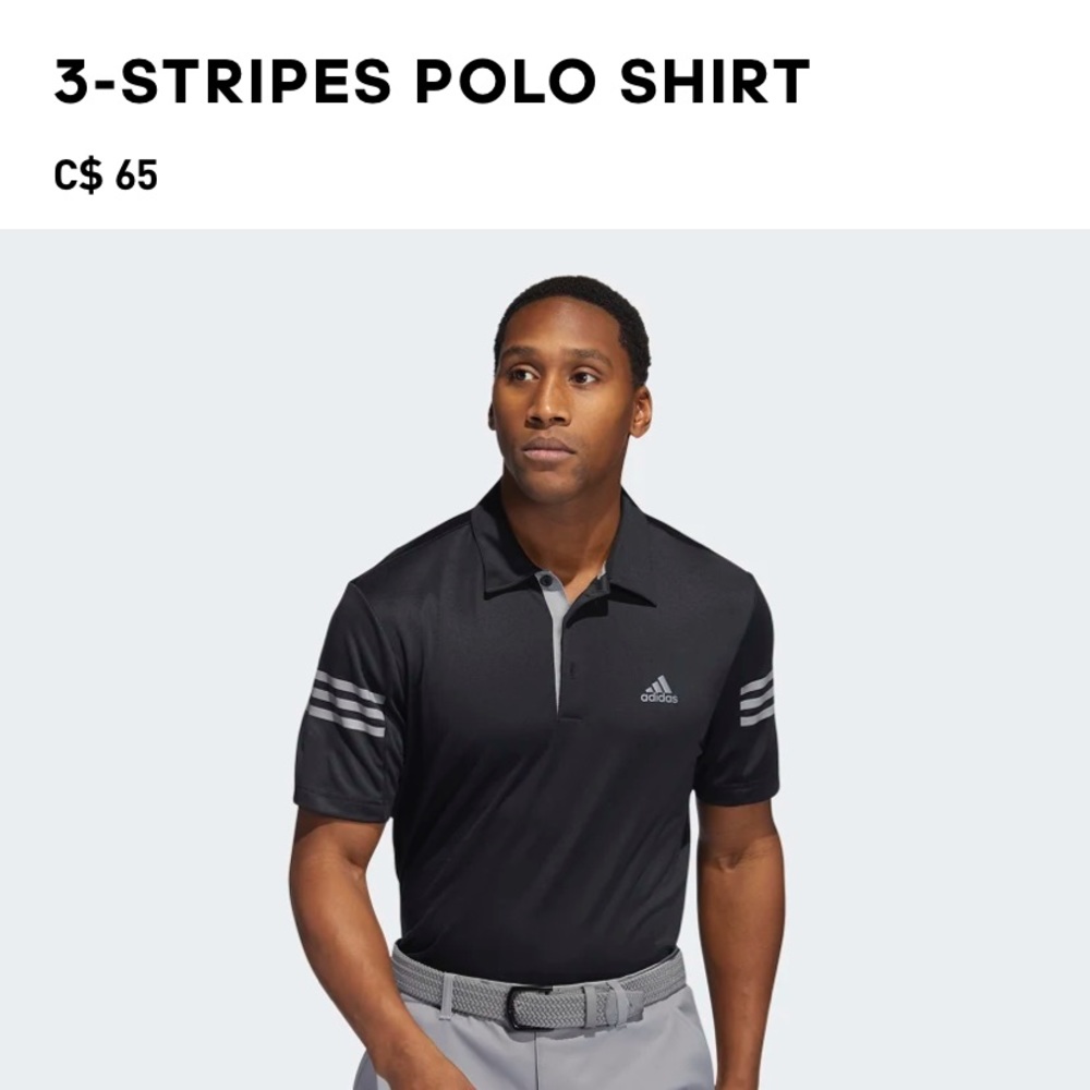 Adidas polo - 3 stripes